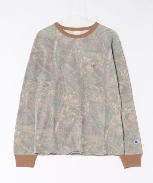Champion(チャンピオン)の「【Champion】C3-D405 LONG SLEEVE T-SHIRT(Tシャツ/カットソー・メンズ・カーキ/チャコールグレー・M/XL/L)」の1枚目の写真