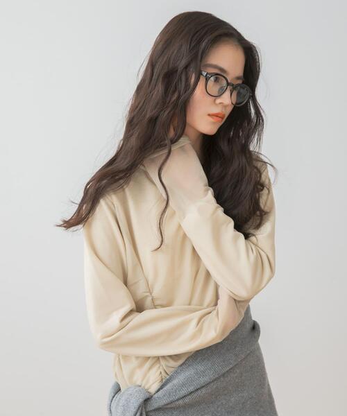 SENSE OF PLACE by URBAN RESEARCH(センスオブプレイスバイアーバンリサーチ)の「シアーレイヤードシャーリングワンピース(ワンピース・レディース・ブラック/ベージュ・S/ONE)」の22枚目の写真