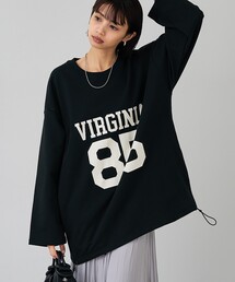 abahouse mavie | 【オーバーサイズ】裏毛ドロストロゴプルオーバー(スウェット)