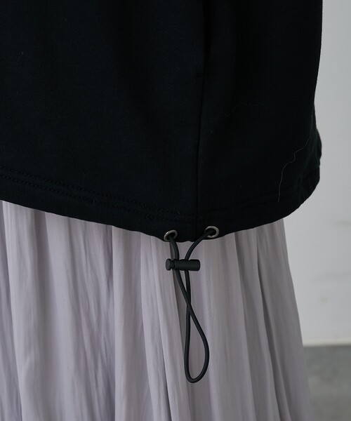 abahouse mavie（アバハウスマヴィ）の「【オーバーサイズ】裏毛ドロストロゴプルオーバー（スウェット・レディース・ネイビー/ブラック/ライトグレー・フリー）」の17枚目の写真