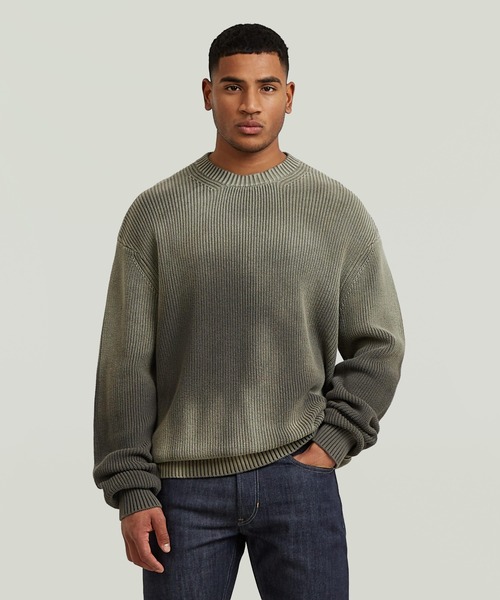 Sunfaded Loose Knit Pullover/ヴィンテージライクサンフェード
