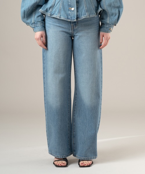 Levi's(リーバイス)の「Levi's/リーバイス RIBCAGE WIDE LEG ジーンズ ミディアムインディゴ(デニムパンツ・レディース・ブルー系その他・23inch/24inch/26inch/27inch)」の1枚目の写真