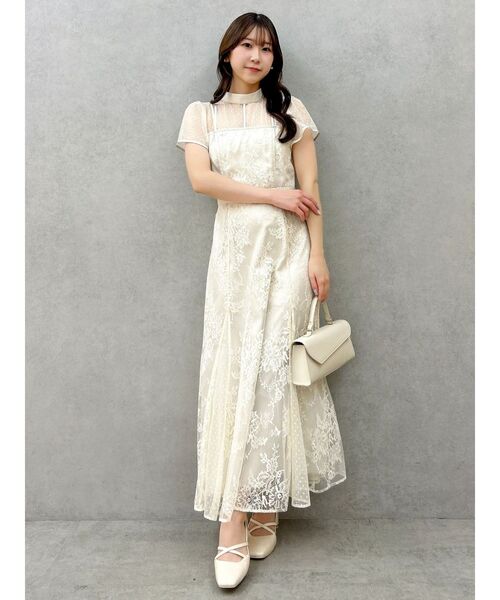 dazzlin（ダズリン）の「MIXレースマーメイドドレス（ドレス・レディース・ブルー/アイボリー/ブラック/ピンク・SMALL/MEDIUM）」の14枚目の写真