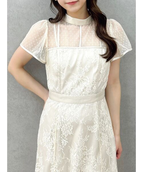 dazzlin（ダズリン）の「MIXレースマーメイドドレス（ドレス・レディース・ブルー/アイボリー/ブラック/ピンク・SMALL/MEDIUM）」の17枚目の写真