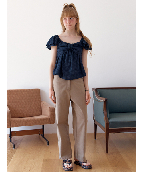 TILDA MA TILDA(チルダマチルダ)の「チェックハムステッドブラウス_ネイビー(シャツ/ブラウス・レディース・その他・FREE)」の2枚目の写真