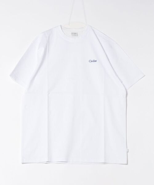 ムラサキスポーツ(ムラサキスポーツ)の「CIVILIST/シビリスト CIVI MINI LOGO T(Tシャツ/カットソー・メンズ・ホワイト/ブラック・M/L)」の1枚目の写真