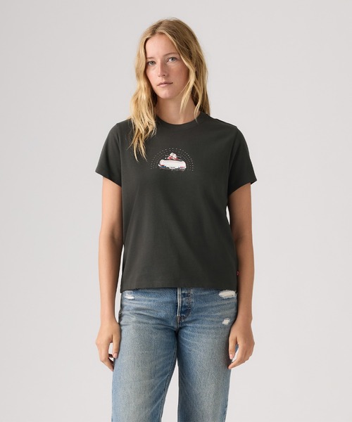 Levi's(リーバイス)の「Levi's/リーバイス グラフィックフェイバリットTシャツ(Tシャツ/カットソー・レディース・ブラック・XS/S/M)」の2枚目の写真