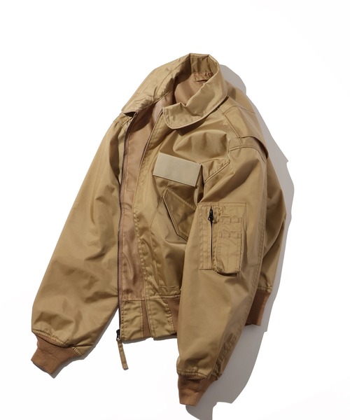 CORPUS TOKYO（コーパス トーキョー）の「【HOUSTON/ヒューストン】FLIGHT JACKET/フライトジャケット（ブルゾン・メンズ・ブラック/セージグリーン/ネイビー/タン・S/M/L/XL）」の6枚目の写真