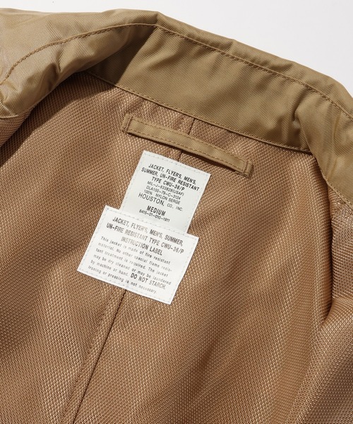 CORPUS TOKYO（コーパス トーキョー）の「【HOUSTON/ヒューストン】FLIGHT JACKET/フライトジャケット（ブルゾン・メンズ・ブラック/セージグリーン/ネイビー/タン・S/M/L/XL）」の14枚目の写真