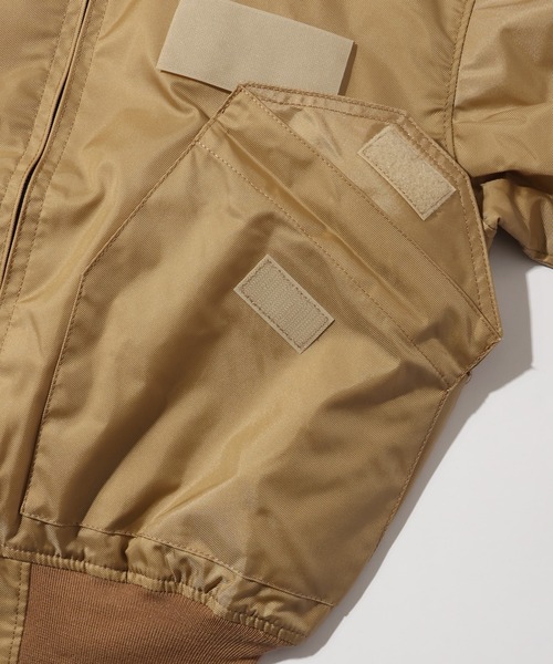 CORPUS TOKYO（コーパス トーキョー）の「【HOUSTON/ヒューストン】FLIGHT JACKET/フライトジャケット（ブルゾン・メンズ・ブラック/セージグリーン/ネイビー/タン・S/M/L/XL）」の11枚目の写真