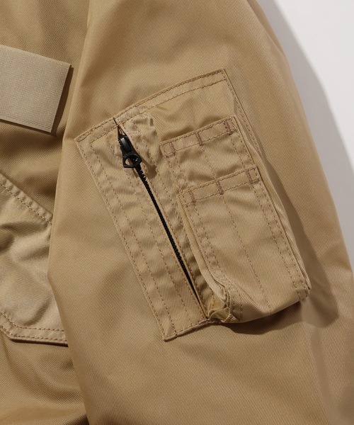 CORPUS TOKYO（コーパス トーキョー）の「【HOUSTON/ヒューストン】FLIGHT JACKET/フライトジャケット（ブルゾン・メンズ・ブラック/セージグリーン/ネイビー/タン・S/M/L/XL）」の12枚目の写真