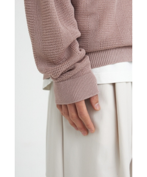 YOUTH(ユース)の「Lightweight Crew-Neck Knit - Lilac(ニット/セーター・メンズ・その他・M/L)」の5枚目の写真
