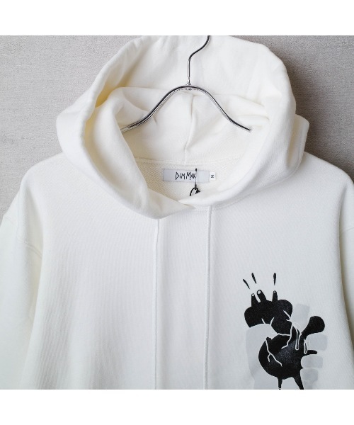 DIM MAK（ディムマック）の「【PH1】【DIM MAK】96 LOGO PRINT PARKA DIM-16SCS-002（パーカー・レディース・ホワイト・MEDIUM）」の4枚目の写真
