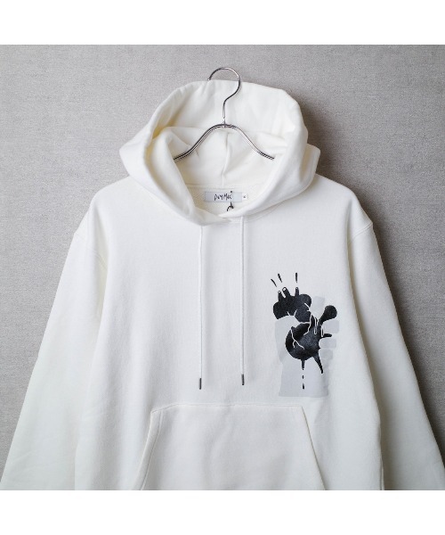DIM MAK（ディムマック）の「【PH1】【DIM MAK】96 LOGO PRINT PARKA DIM-16SCS-002（パーカー・レディース・ホワイト・MEDIUM）」の3枚目の写真