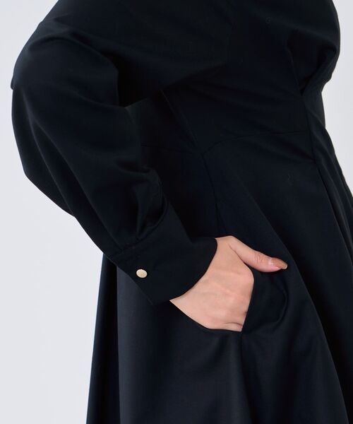 COHINA（コヒナ）の「ウエストベルトテーラードワンピース 【低身長・小柄女性】（ワンピース・レディース・ベージュ/ネイビー・SHORT/REGULAR）」の16枚目の写真