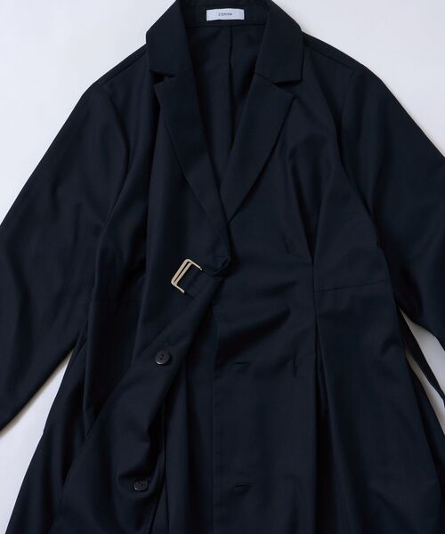 COHINA（コヒナ）の「ウエストベルトテーラードワンピース 【低身長・小柄女性】（ワンピース・レディース・ベージュ/ネイビー・SHORT/REGULAR）」の18枚目の写真