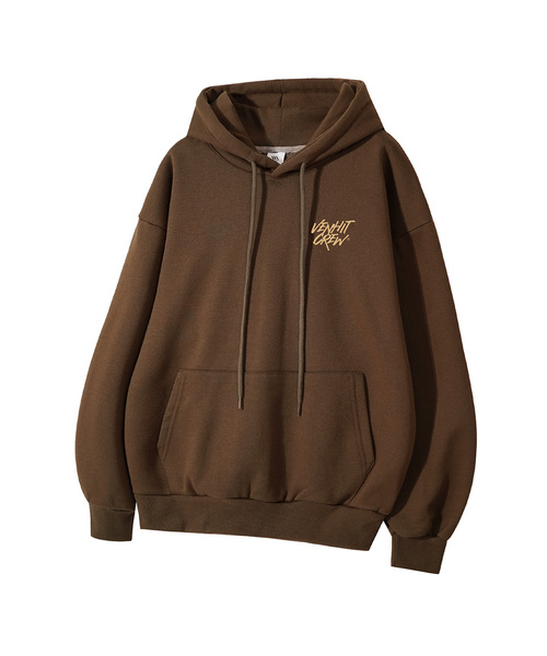 VENHIT(ベンヒット)の「VH CREW フードパーカー(パーカー・レディース・ブラック/ブラウン/グレー/カーキ/バーガンディー・MEDIUM/LARGE/X-LARGE/2XL)」の3枚目の写真
