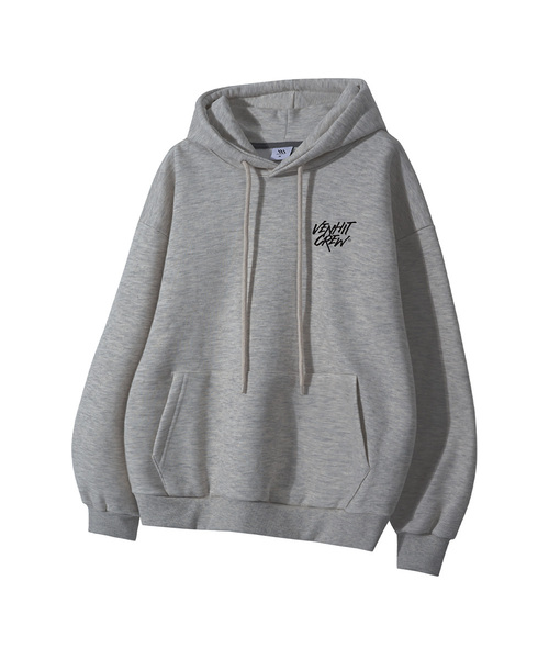 VENHIT(ベンヒット)の「VH CREW フードパーカー(パーカー・レディース・ブラック/ブラウン/グレー/カーキ/バーガンディー・MEDIUM/LARGE/X-LARGE/2XL)」の2枚目の写真