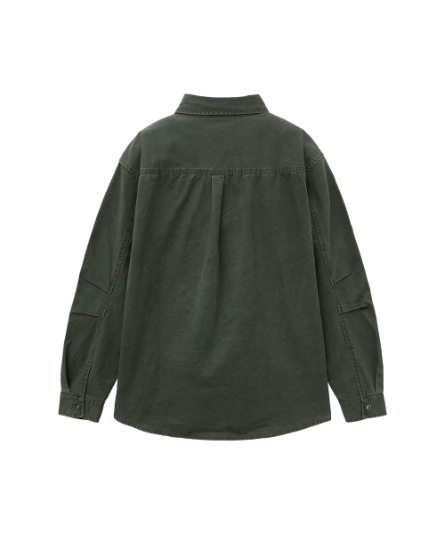 Big Unionの「ビッグポケットプリーツシャツジャケット（カーキ）（シャツ/ブラウス・メンズ・その他・S/M/L）」の3枚目の写真