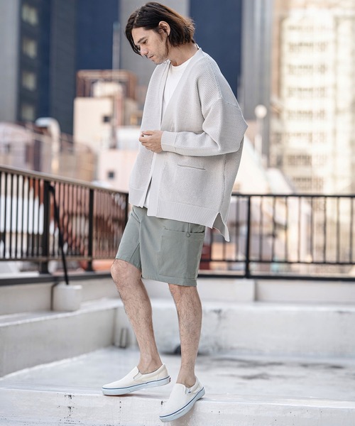 CAMBIO(カンビオ)の「mt10187-Mixed Material Random Patchwork Tee Tシャツ(S64526cmb)(Tシャツ/カットソー・メンズ・ホワイト/ブラック・S/M/L)」の14枚目の写真