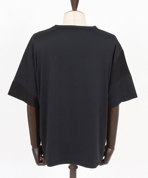 CAMBIO(カンビオ)の「mt10187-Mixed Material Random Patchwork Tee Tシャツ(S64526cmb)(Tシャツ/カットソー・メンズ・ホワイト/ブラック・S/M/L)」の16枚目の写真