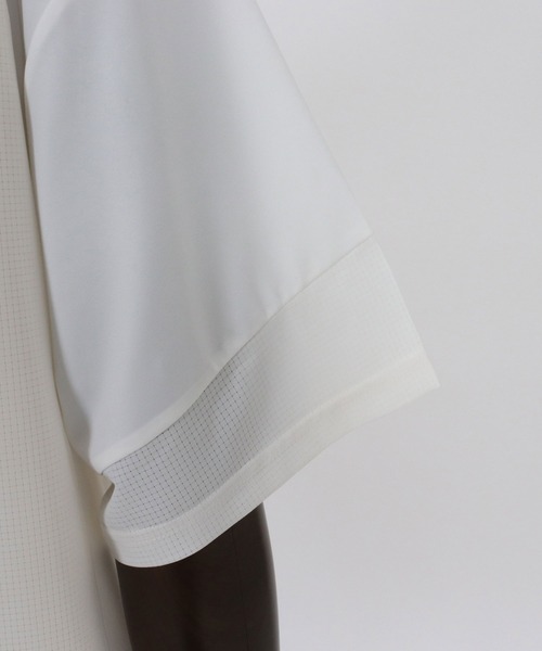 CAMBIO(カンビオ)の「mt10187-Mixed Material Random Patchwork Tee Tシャツ(S64526cmb)(Tシャツ/カットソー・メンズ・ホワイト/ブラック・S/M/L)」の20枚目の写真