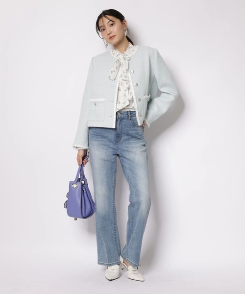 ブレードトリムツイードジャケット（その他アウター）｜JUSGLITTY