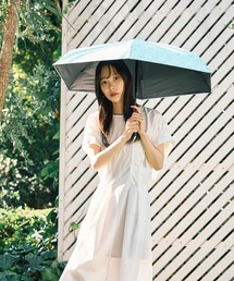 estaa（エスタ）の「遮光100％ 晴雨兼用 折りたたみ日傘 自動開閉 コンパクト "ミラクルテック プロテクション"（折りたたみ傘）」