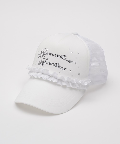 Rhinestone Frill Cap/ラインストーンフリルキャップ（キャップ