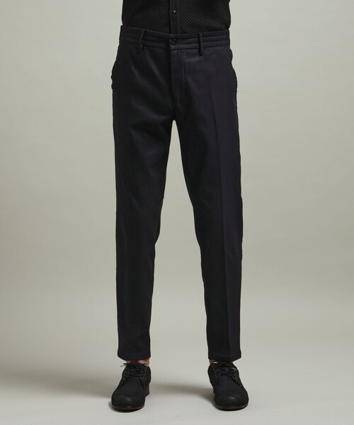 HIDEAWAYS NICOLE(ハイダウェイニコル)の「【HIDEAWAYS BLACK】ガムストレッチブライトシャンブレー イージースラックス(その他パンツ・メンズ・ブラック/ネイビー・XL/M/L/S)」の8枚目の写真