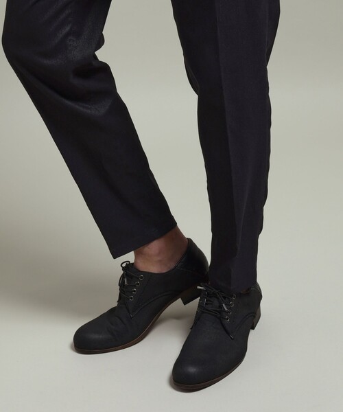 HIDEAWAYS NICOLE(ハイダウェイニコル)の「【HIDEAWAYS BLACK】ガムストレッチブライトシャンブレー イージースラックス(その他パンツ・メンズ・ブラック/ネイビー・XL/M/L/S)」の14枚目の写真