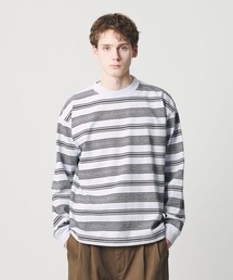 BEAUTY&YOUTH UNITED ARROWS | 12oz ヘビーウェイト ボーダー クルーネック カットソー(Tシャツ/カットソー)