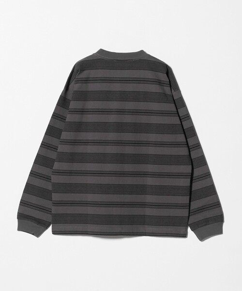BEAUTY&YOUTH UNITED ARROWS（ビューティーアンドユースユナイテッドアローズ）の「12oz ヘビーウェイト ボーダー クルーネック カットソー（Tシャツ/カットソー・メンズ・ダークグレー/ライトブルー/ホワイト・XL/M/XXL/L/S）」の12枚目の写真