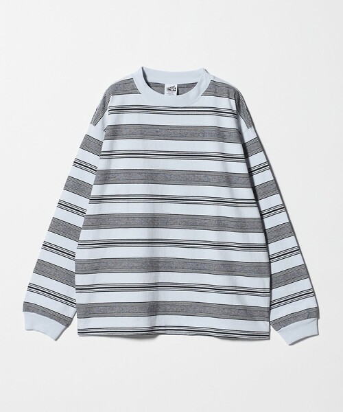 BEAUTY&YOUTH UNITED ARROWS（ビューティーアンドユースユナイテッドアローズ）の「12oz ヘビーウェイト ボーダー クルーネック カットソー（Tシャツ/カットソー・メンズ・ダークグレー/ライトブルー/ホワイト・XL/M/XXL/L/S）」の16枚目の写真