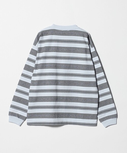 BEAUTY&YOUTH UNITED ARROWS（ビューティーアンドユースユナイテッドアローズ）の「12oz ヘビーウェイト ボーダー クルーネック カットソー（Tシャツ/カットソー・メンズ・ダークグレー/ライトブルー/ホワイト・XL/M/XXL/L/S）」の17枚目の写真