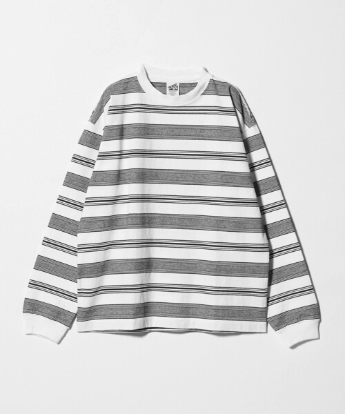 BEAUTY&YOUTH UNITED ARROWS（ビューティーアンドユースユナイテッドアローズ）の「12oz ヘビーウェイト ボーダー クルーネック カットソー（Tシャツ/カットソー・メンズ・ダークグレー/ライトブルー/ホワイト・XL/M/XXL/L/S）」の20枚目の写真