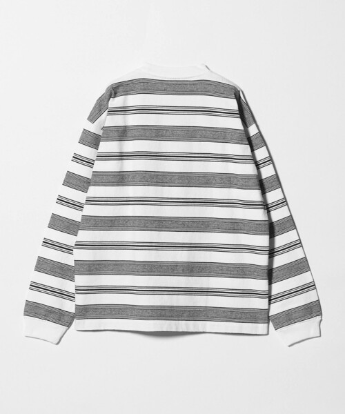 BEAUTY&YOUTH UNITED ARROWS（ビューティーアンドユースユナイテッドアローズ）の「12oz ヘビーウェイト ボーダー クルーネック カットソー（Tシャツ/カットソー・メンズ・ダークグレー/ライトブルー/ホワイト・XL/M/XXL/L/S）」の21枚目の写真