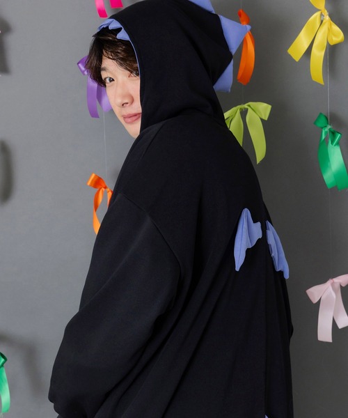 ScoLar Parity（スカラーパリティ）の「353144：ちびドラゴンなりきり変身パーカー（パーカー・レディース・パープル/ブラック・M）」の19枚目の写真