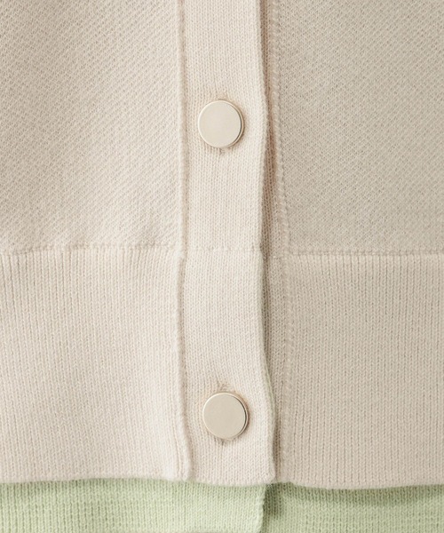 GLOBAL WORK（グローバルワーク）の「スウェットライククルーカーディガン/632604（カーディガン/ボレロ・レディース・レッド/ライトグレー/ネイビー/ベージュ/ダークブラウン/ブラウン/グレイッシュベージュ・LARGE/MEDIUM）」の8枚目の写真