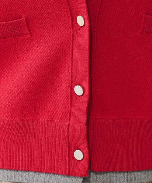 GLOBAL WORK（グローバルワーク）の「スウェットライククルーカーディガン/632604（カーディガン/ボレロ・レディース・レッド/ライトグレー/ネイビー/ベージュ/ダークブラウン/ブラウン/グレイッシュベージュ・LARGE/MEDIUM）」の10枚目の写真