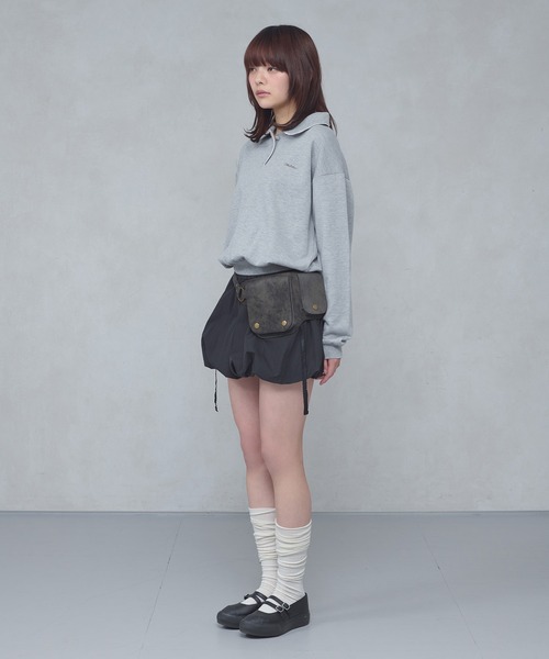 FCMM(エフシーエムエム)の「【日本限定】SWEAT POLO SHIRT / スウェットポロシャツ(スウェット・レディース・ネイビー/アイボリー/グレー・MEDIUM/SMALL)」の10枚目の写真