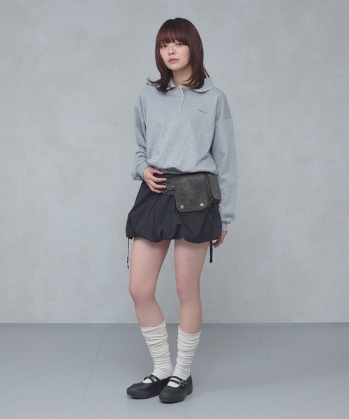 FCMM(エフシーエムエム)の「【日本限定】SWEAT POLO SHIRT / スウェットポロシャツ(スウェット・レディース・ネイビー/アイボリー/グレー・MEDIUM/SMALL)」の11枚目の写真