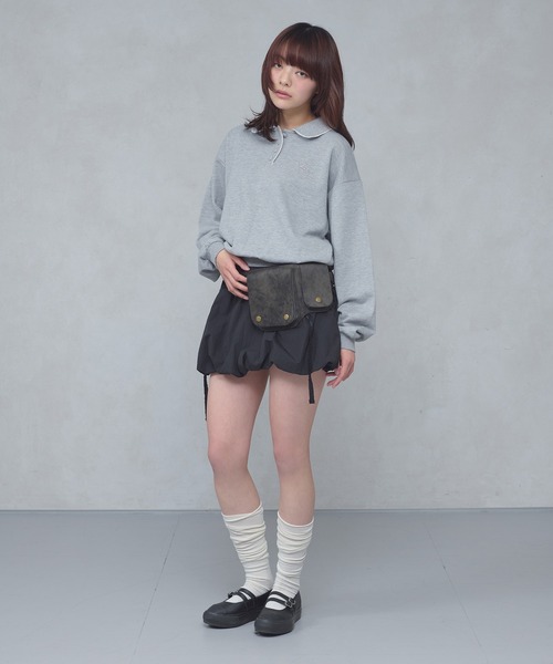 FCMM(エフシーエムエム)の「【日本限定】SWEAT POLO SHIRT / スウェットポロシャツ(スウェット・レディース・ネイビー/アイボリー/グレー・MEDIUM/SMALL)」の14枚目の写真
