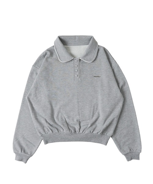 FCMM(エフシーエムエム)の「【日本限定】SWEAT POLO SHIRT / スウェットポロシャツ(スウェット・レディース・ネイビー/アイボリー/グレー・MEDIUM/SMALL)」の15枚目の写真