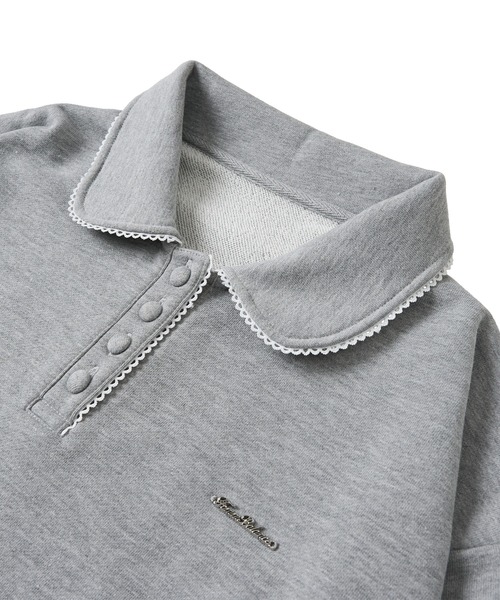 FCMM(エフシーエムエム)の「【日本限定】SWEAT POLO SHIRT / スウェットポロシャツ(スウェット・レディース・ネイビー/アイボリー/グレー・MEDIUM/SMALL)」の16枚目の写真