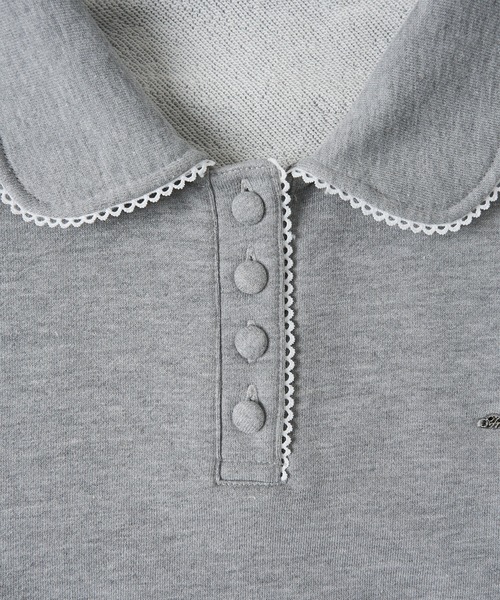 FCMM(エフシーエムエム)の「【日本限定】SWEAT POLO SHIRT / スウェットポロシャツ(スウェット・レディース・ネイビー/アイボリー/グレー・MEDIUM/SMALL)」の17枚目の写真