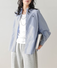 セール】＜6(ROKU)＞シアー ベロア シャツプルオーバー 25FW（Tシャツ