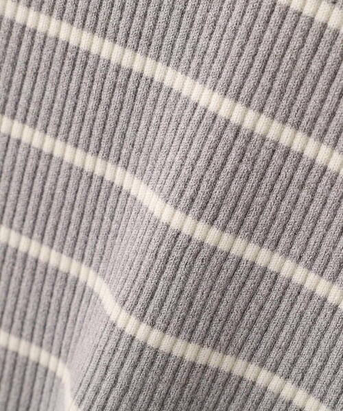 a/mie(アミー)の「<a>ビックカラーリブニット / 1216179201(ニット/セーター・レディース・ホワイト×ブラック/ブルー/グレー系その他・MEDIUM/SMALL)」の11枚目の写真