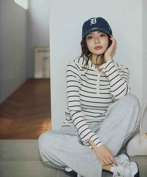 a/mie(アミー)の「<a>ビックカラーリブニット / 1216179201(ニット/セーター・レディース・ホワイト×ブラック/ブルー/グレー系その他・MEDIUM/SMALL)」の12枚目の写真