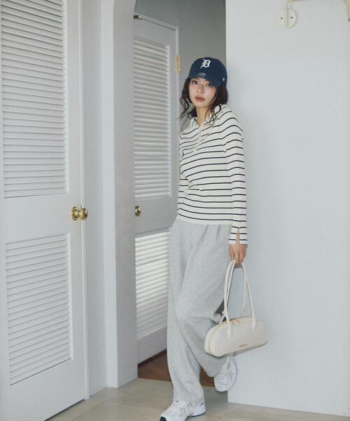 a/mie(アミー)の「<a>ビックカラーリブニット / 1216179201(ニット/セーター・レディース・ホワイト×ブラック/ブルー/グレー系その他・MEDIUM/SMALL)」の13枚目の写真